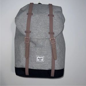 Herschel Retreat Mid Backpack Lt Grey & Rose NWT